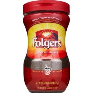 Folgers Instant Coffee Crystals Classic Roast