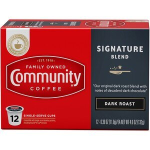 Community Coffee Signature Blend Dark Roast Single Serve Cups