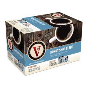 Victor Allens Donut Shop Blend Coffee Medium Roast Single Serve Brew Cups