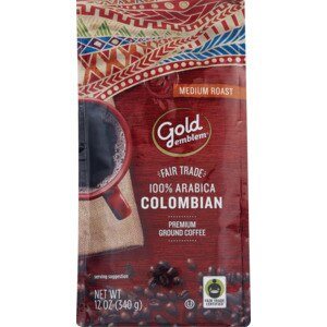 Gold Emblem Fair Trade Colombian Premium Ground Coffee