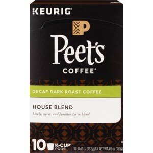 Peets Coffee Decaf House Blend K Cup Pods