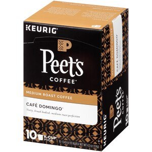 Peets Coffee Cafe Domingo Medium Roast Coffee K Cup Pods