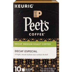Peets Coffee Decaf Especial K Cup Pods
