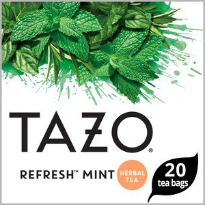 Tazo Herbal Caffeine Free Refresh Mint Tea Bags For a Refreshing Beverage