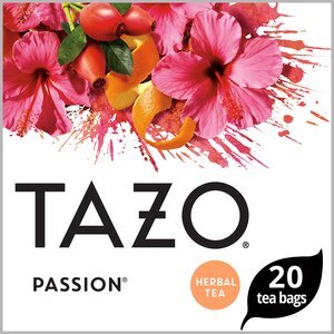 Tazo Herbal Caffeine Free Passion Tea Bags For a Refreshing Beverage