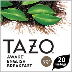 Tazo Awake English Breakfast Highly Caffeinated Black Tea Bags For a Bold Traditional Breakfast Style