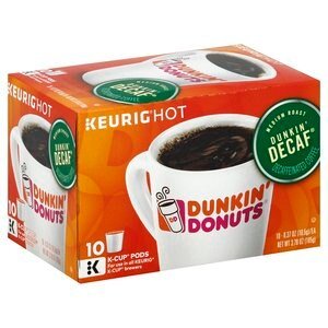 Dunkin Donuts Decaffeinated Medium Roast Coffee K Cup Pods