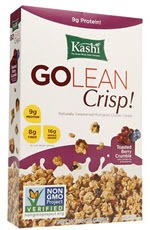 Kashi GoLean Crisp! Multigrain Cluster Cereal Toasted Berry Crumble (14 oz )